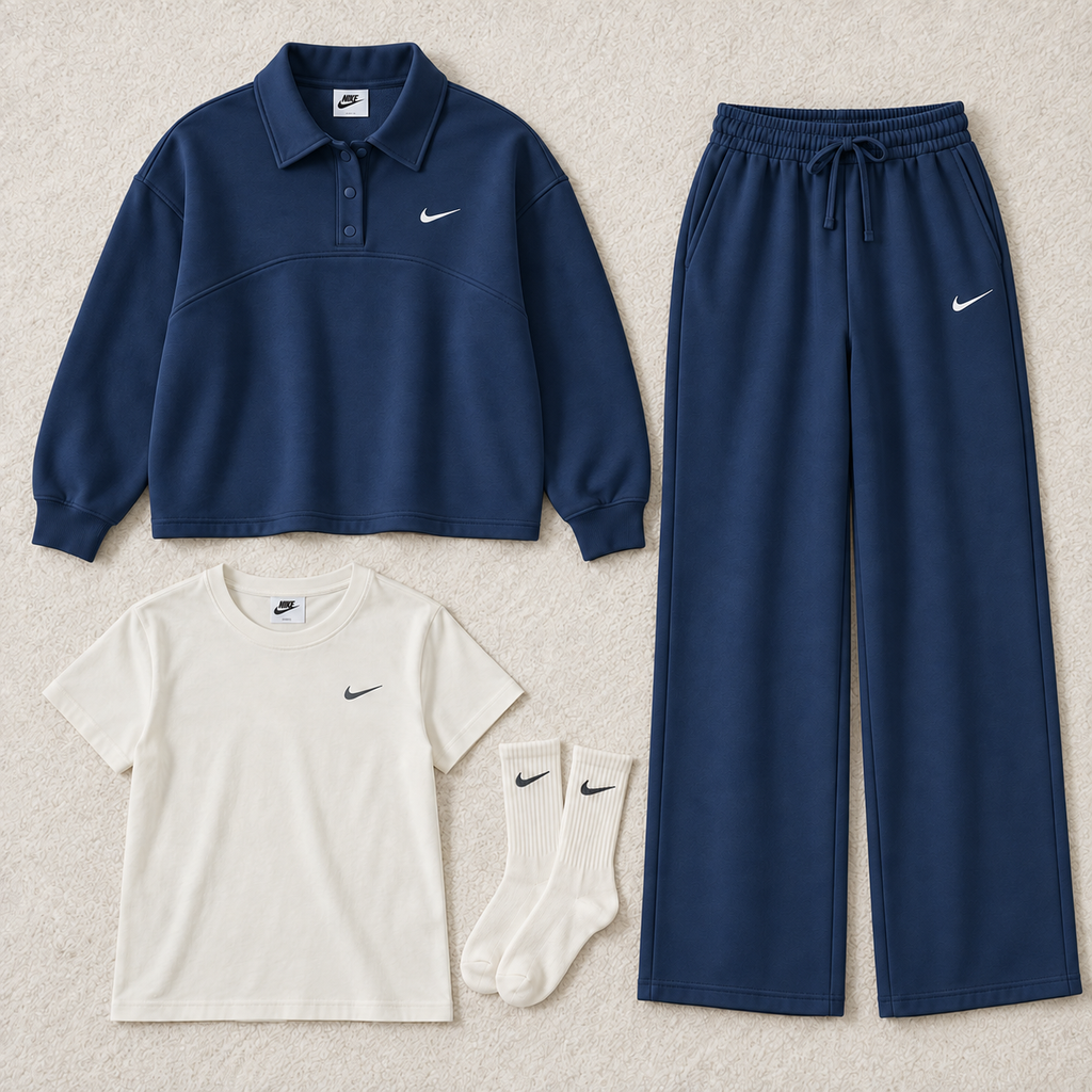Three-piece collared bedding set [Socks included]