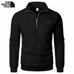 Half-zip mock-neck pullover