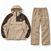 Urban Color-Block Windbreaker Set