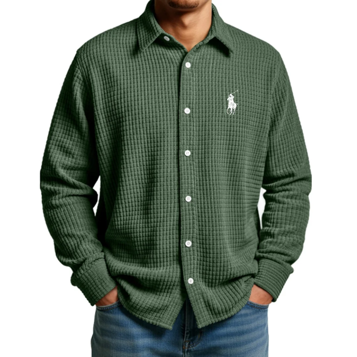 Waffle-knit shirt – Clearance sale