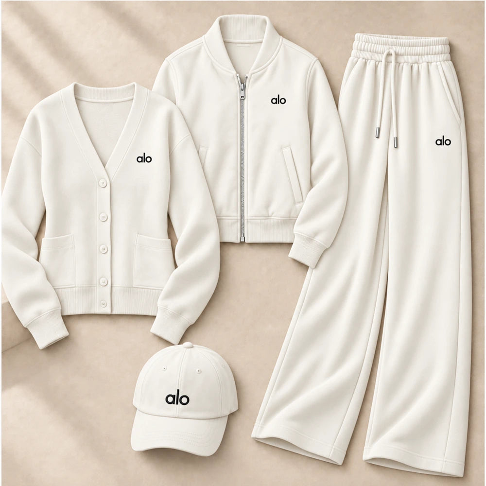 Layered Jacket And Knit Top Set