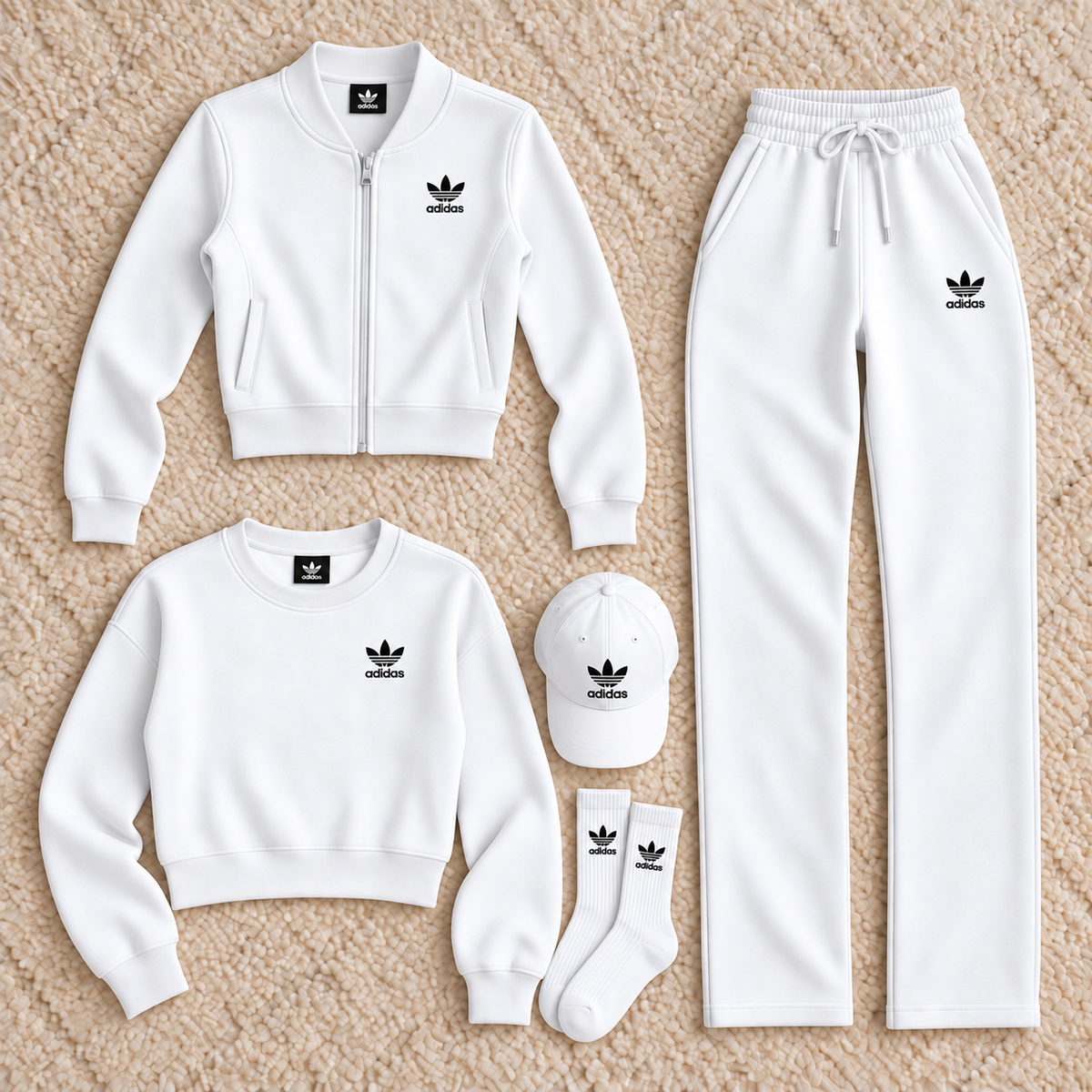 Women's five-piece casual sportswear set