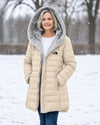 Thickened, fleece-lined winter jacket