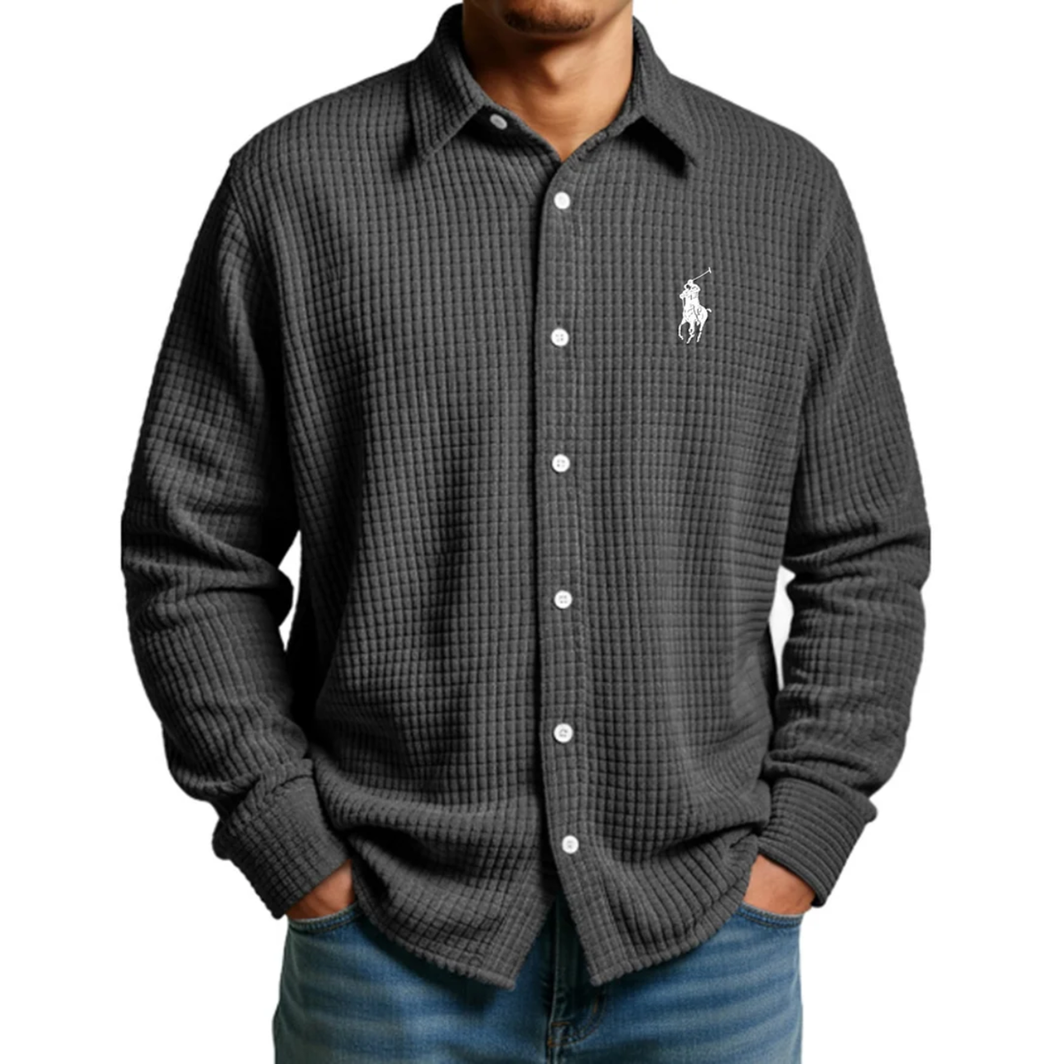 Waffle-knit shirt – Clearance sale