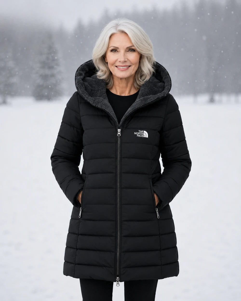 Thickened, fleece-lined winter jacket