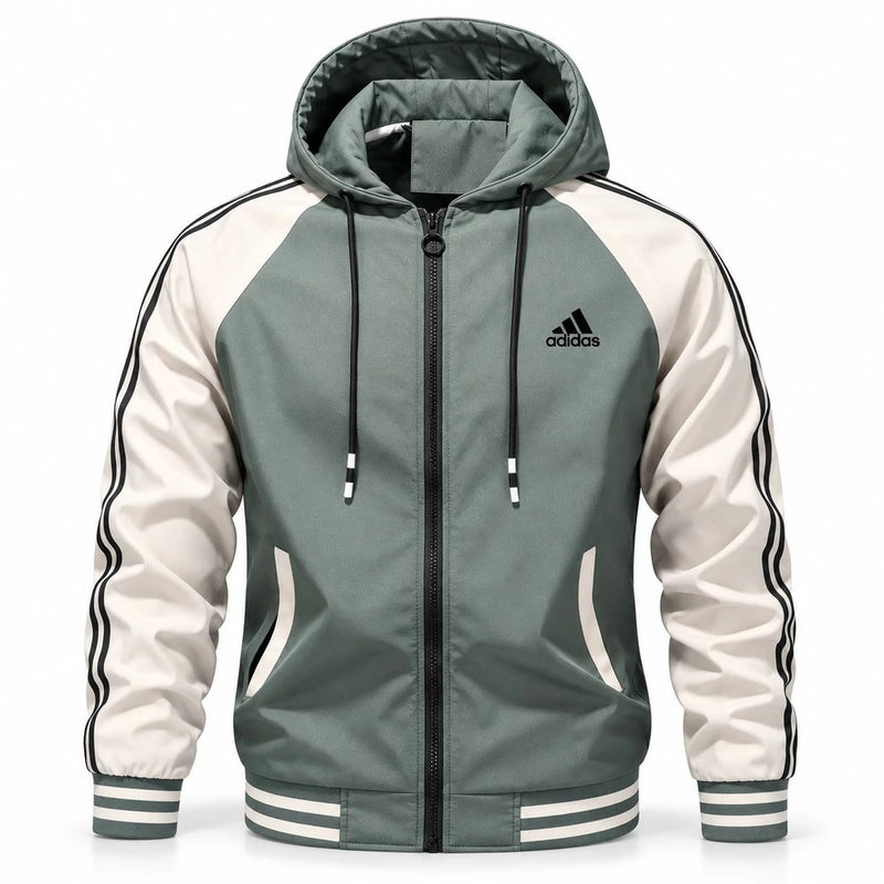 Color-Block Hooded Jacket