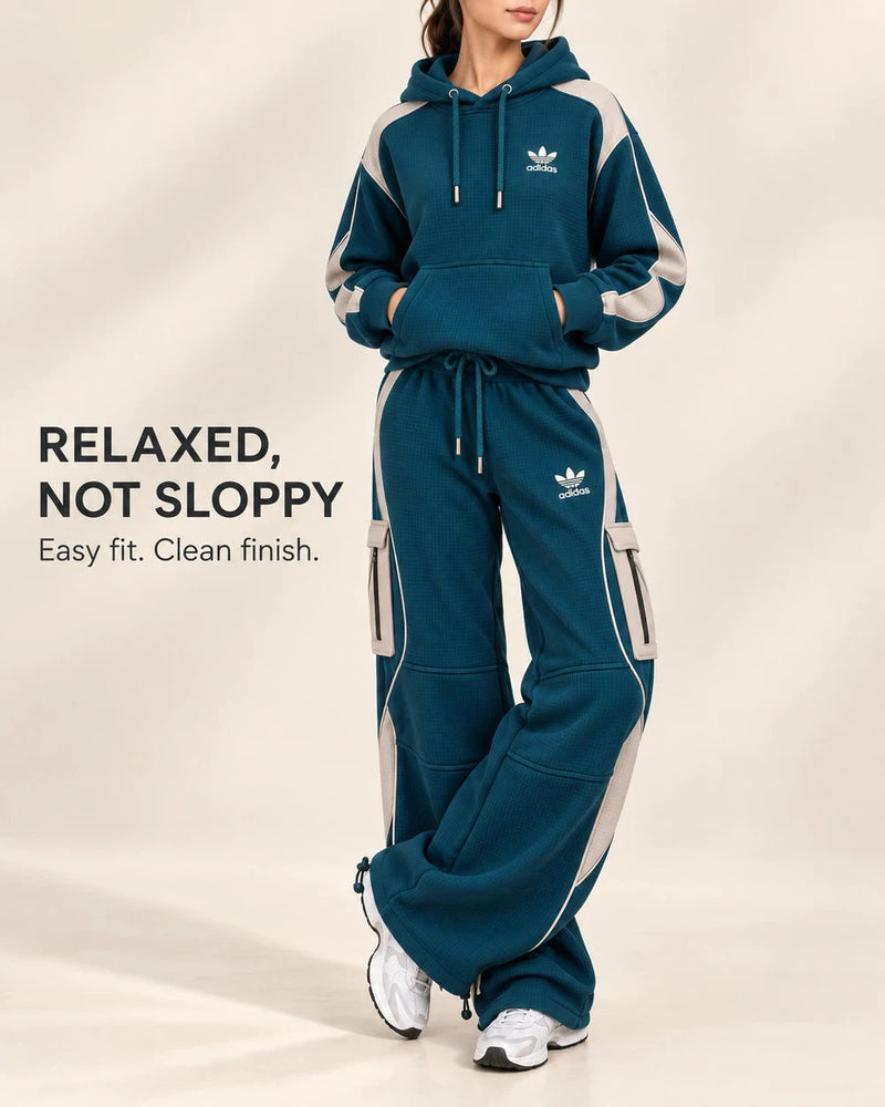 Casual Waffle-Knit Set