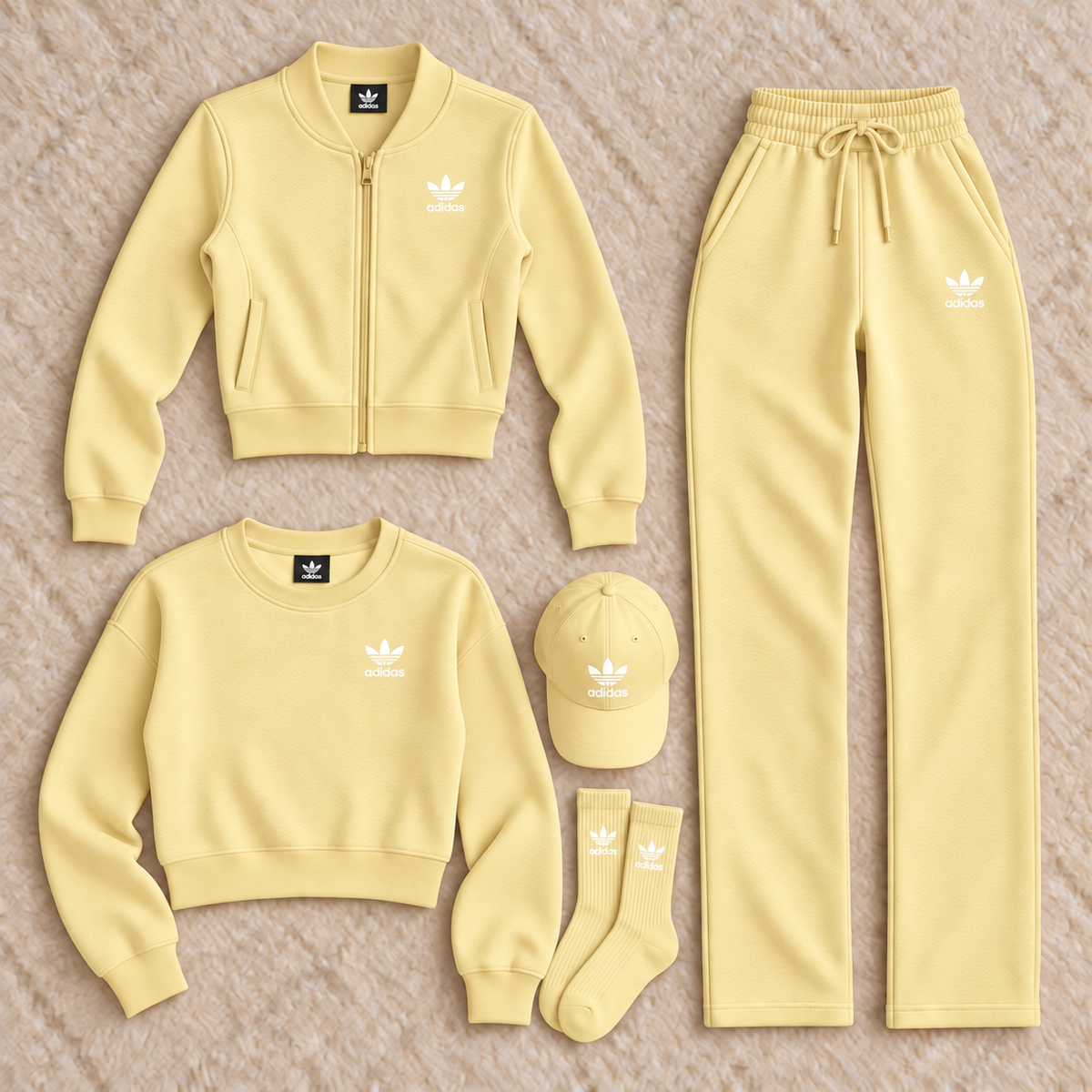 Women's five-piece casual sportswear set