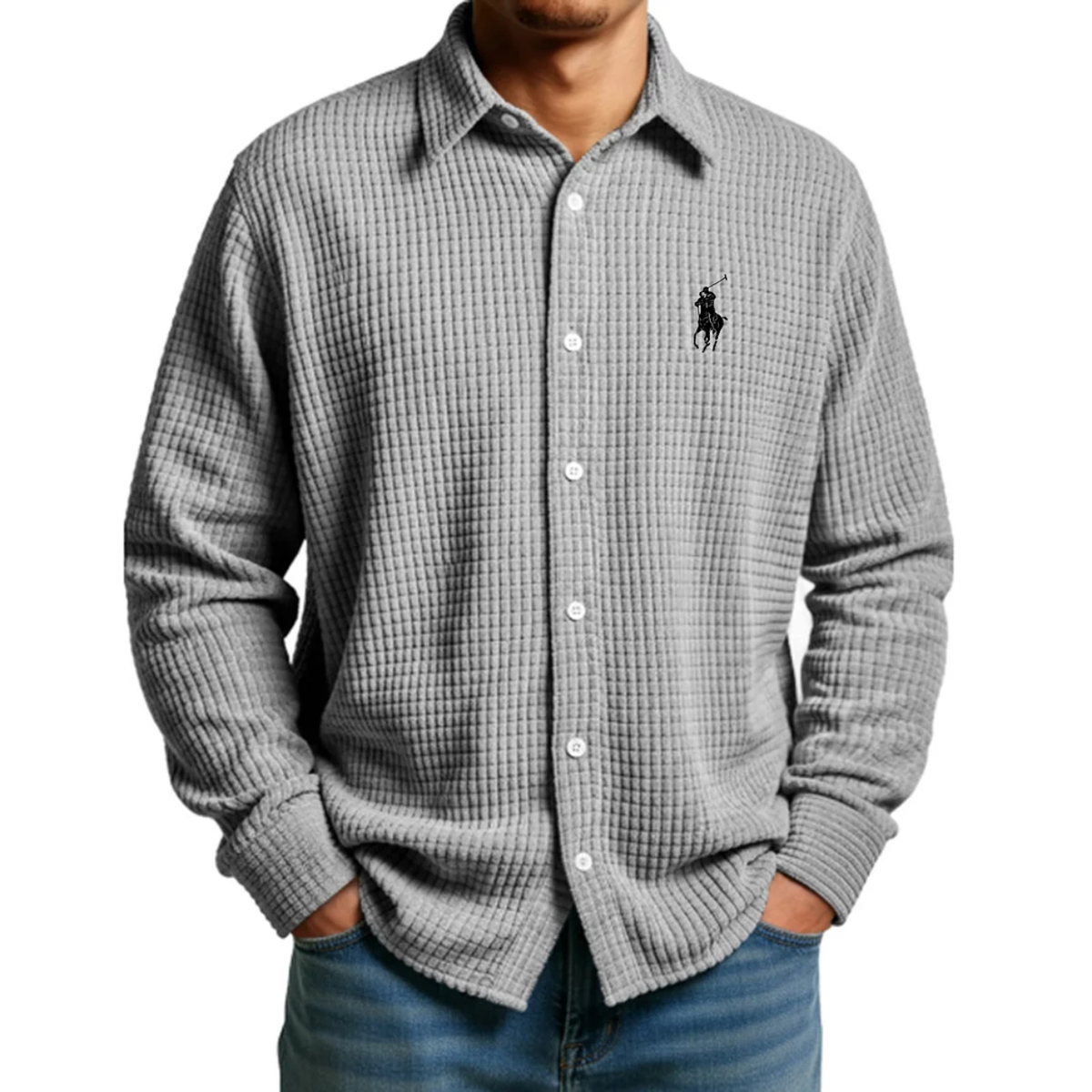 Waffle-knit shirt – Clearance sale