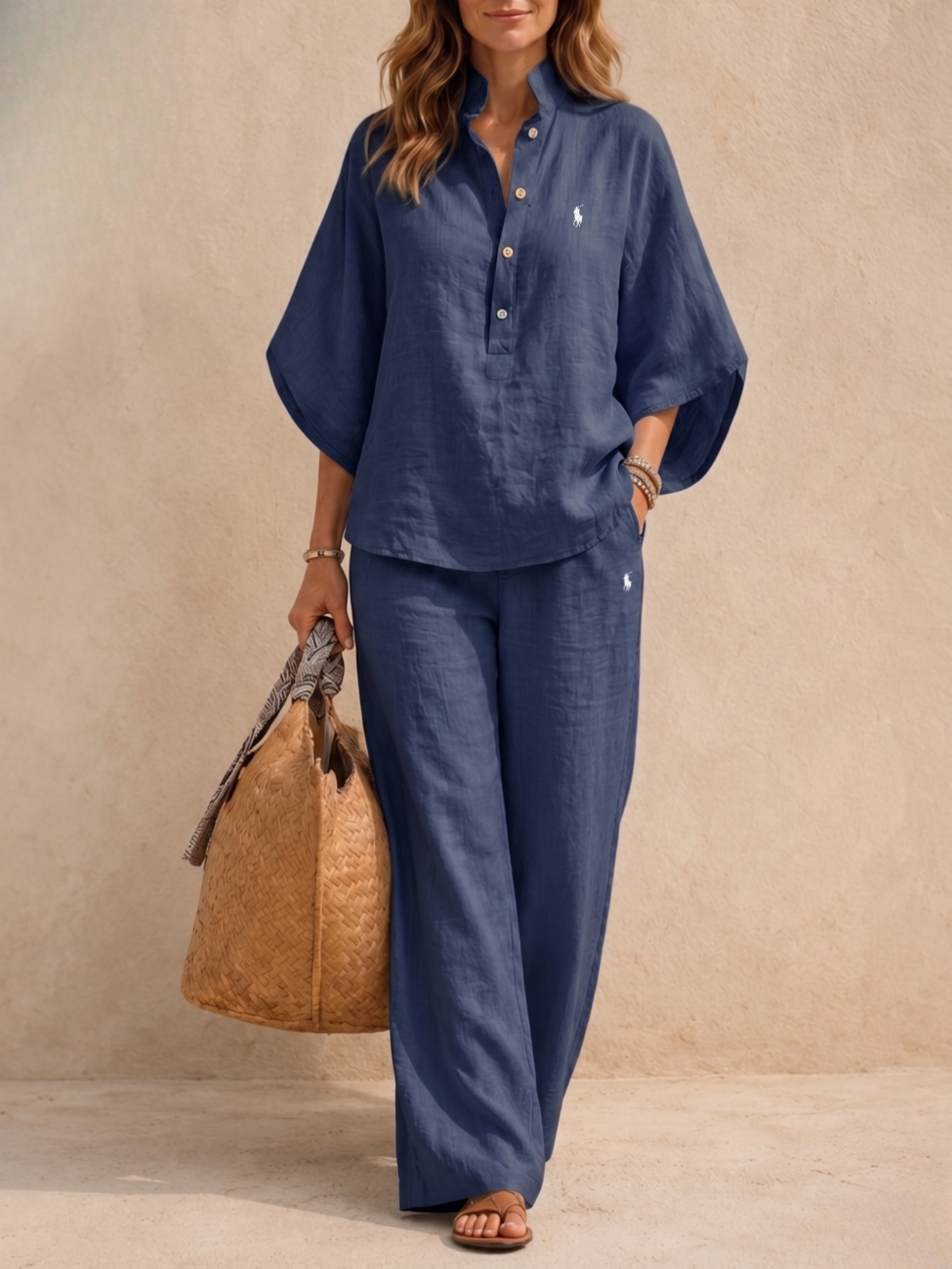Soft Linen Casual Set — Clearance Price
