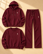 Three-Piece Winter Hoodie Set