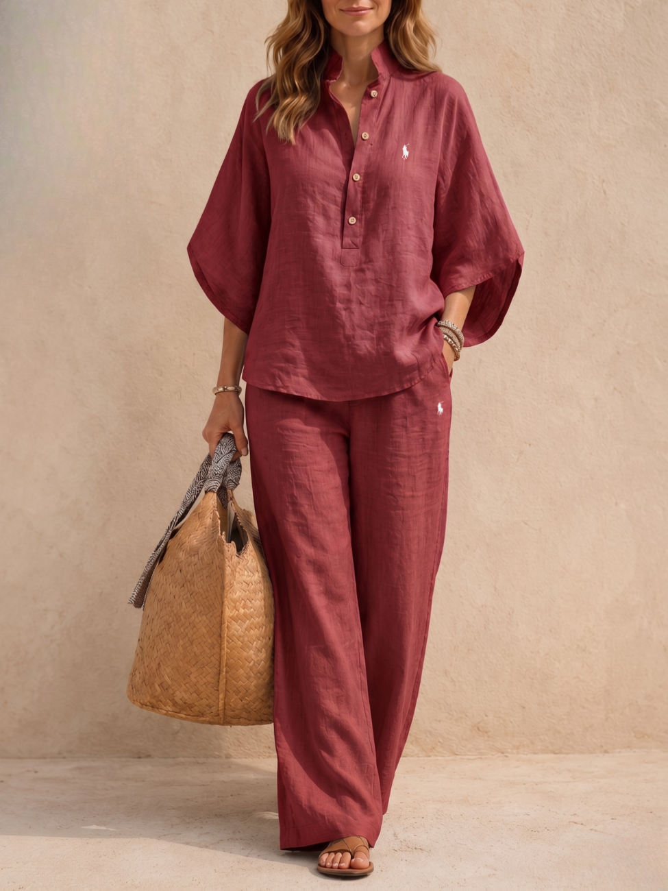 Soft Linen Casual Set — Clearance Price