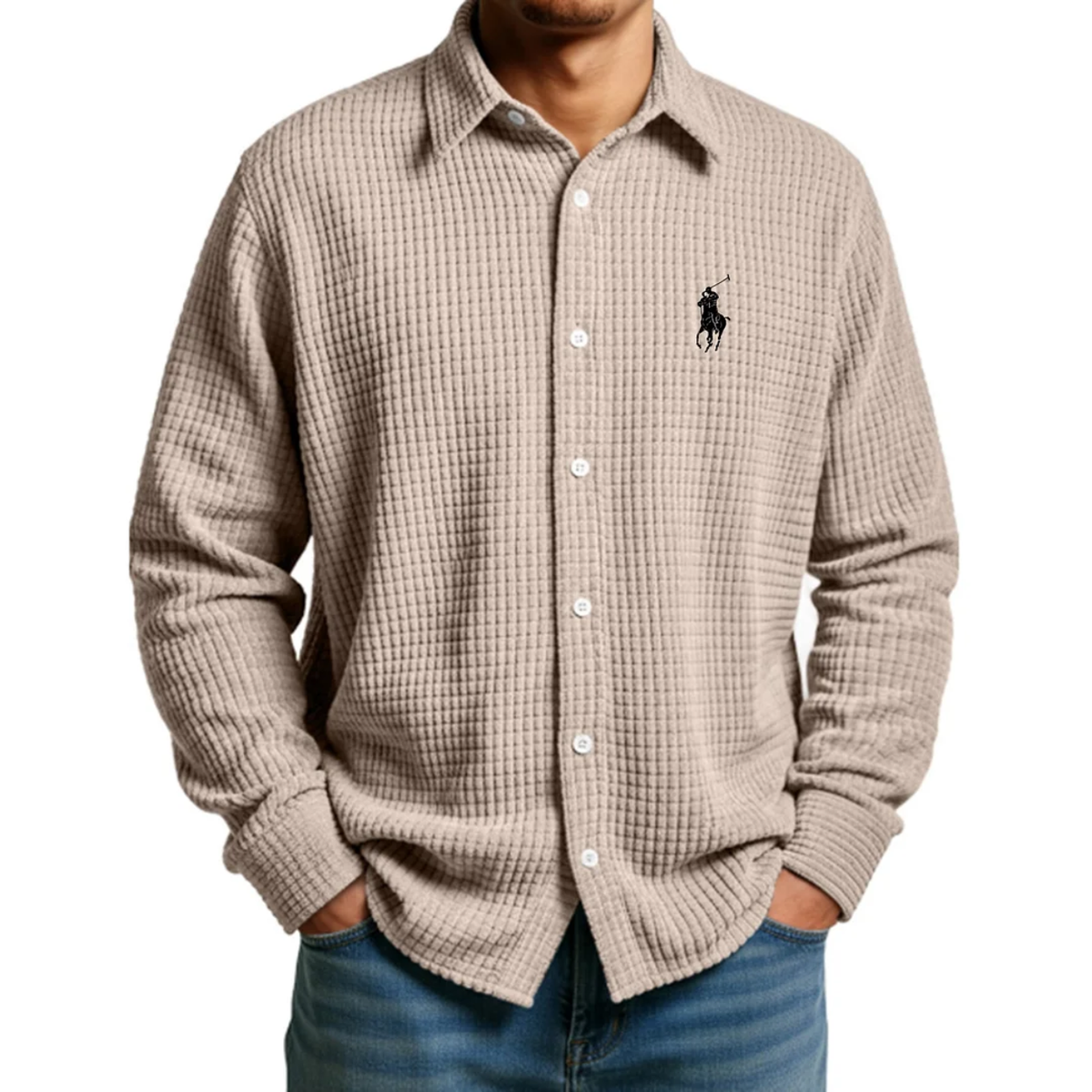 Waffle-knit shirt – Clearance sale