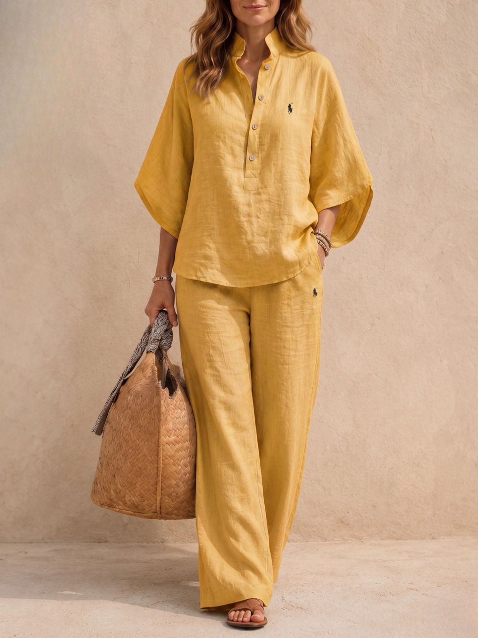 Soft Linen Casual Set — Clearance Price
