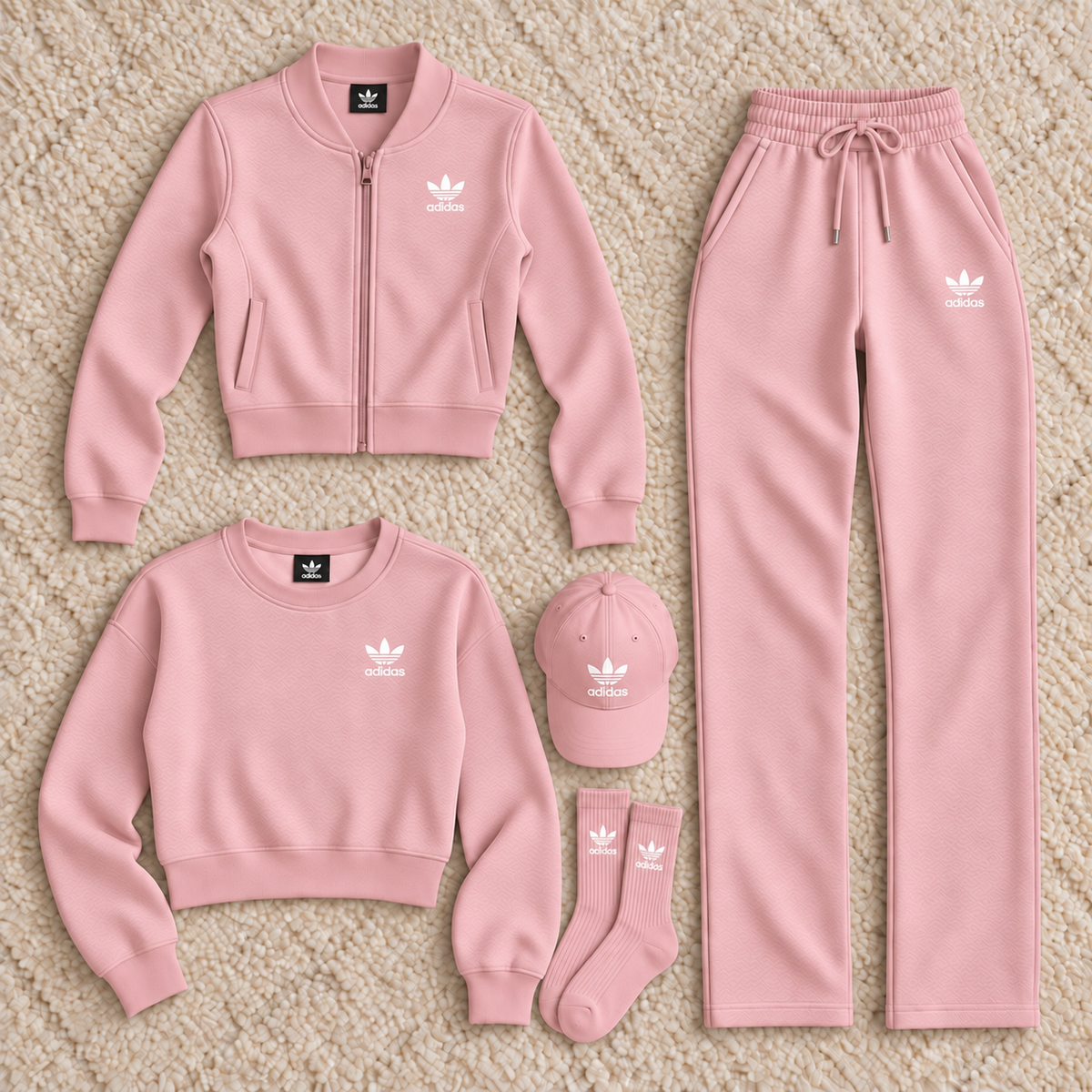 Women's five-piece casual sportswear set