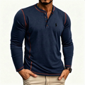 Hot Selling! Men's Autumn Button-Up Polo Shirt