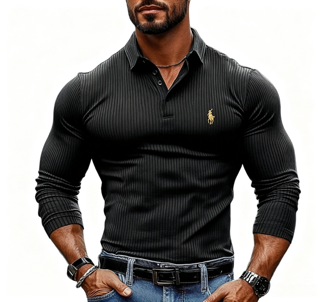 Pure Cotton Waffle-Knit Solid-Color Casual Shirt
