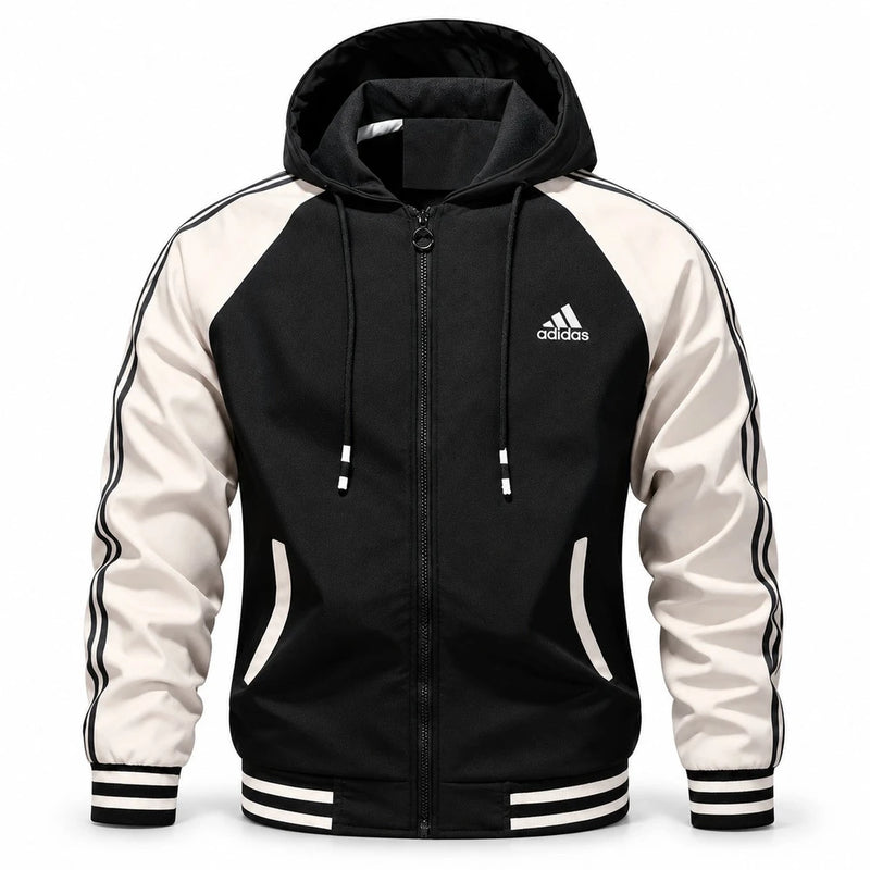 Color-Block Hooded Jacket