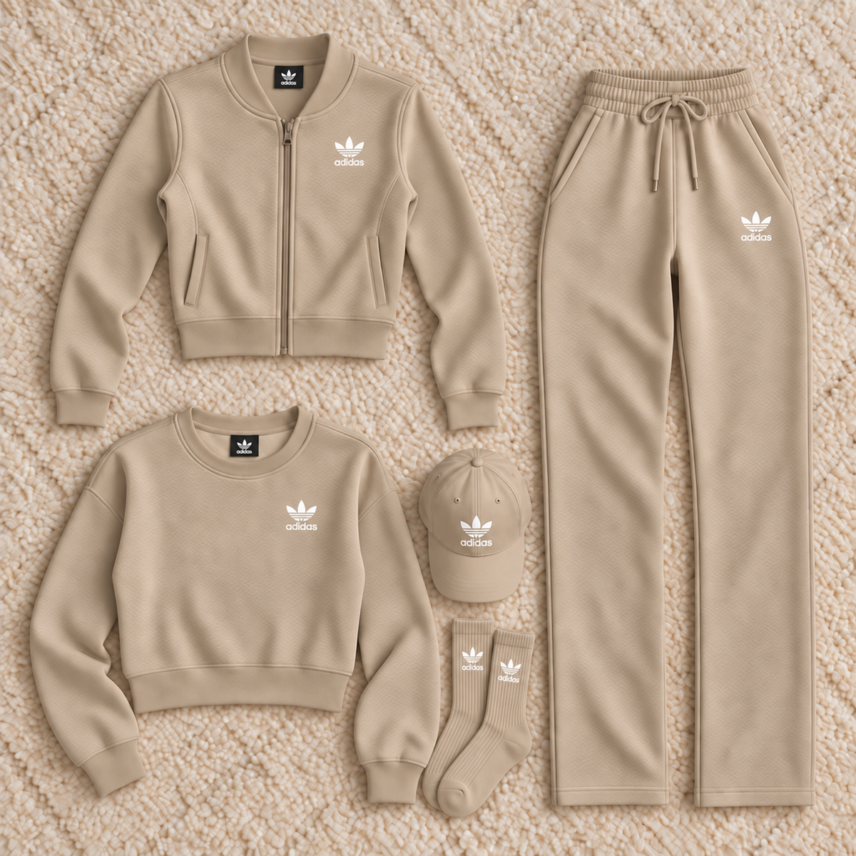 Women's five-piece casual sportswear set