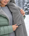 Thickened, fleece-lined winter jacket