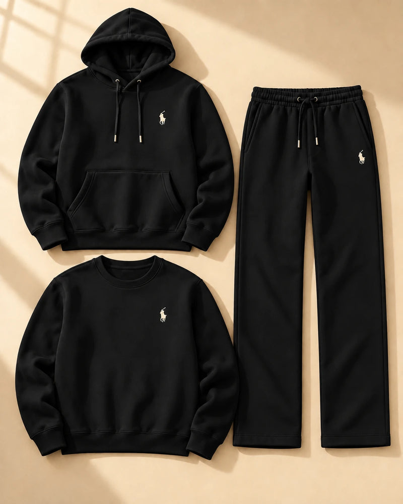 Three-Piece Winter Hoodie Set