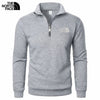 Half-zip mock-neck pullover