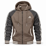 Color-Block Hooded Jacket