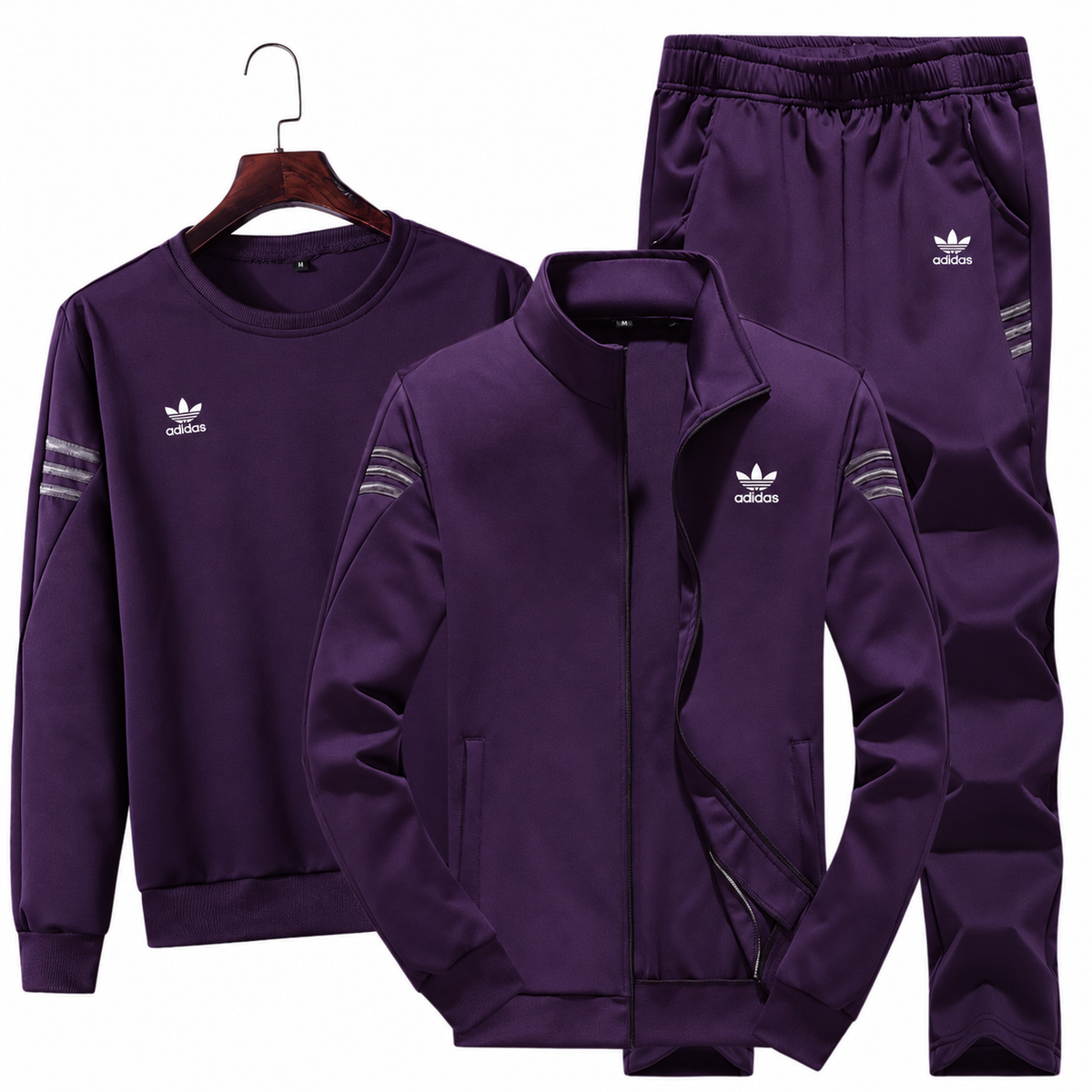 Three-piece casual sportswear set