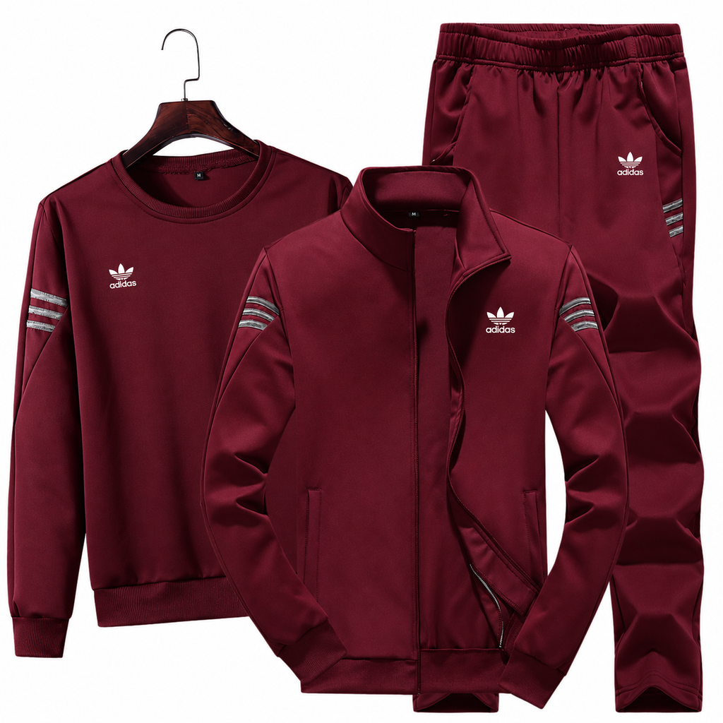 Three-piece casual sportswear set