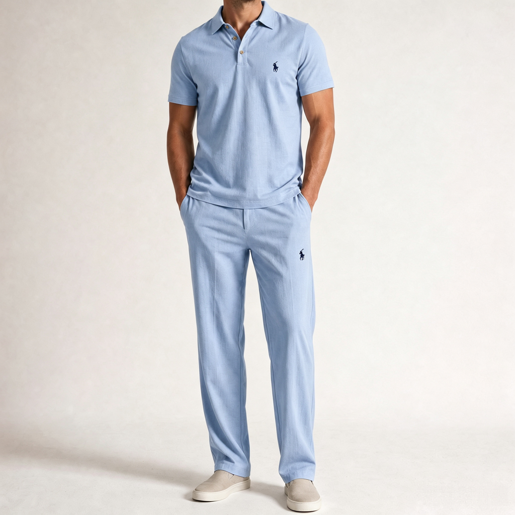 Men's Linen Two-Piece Set