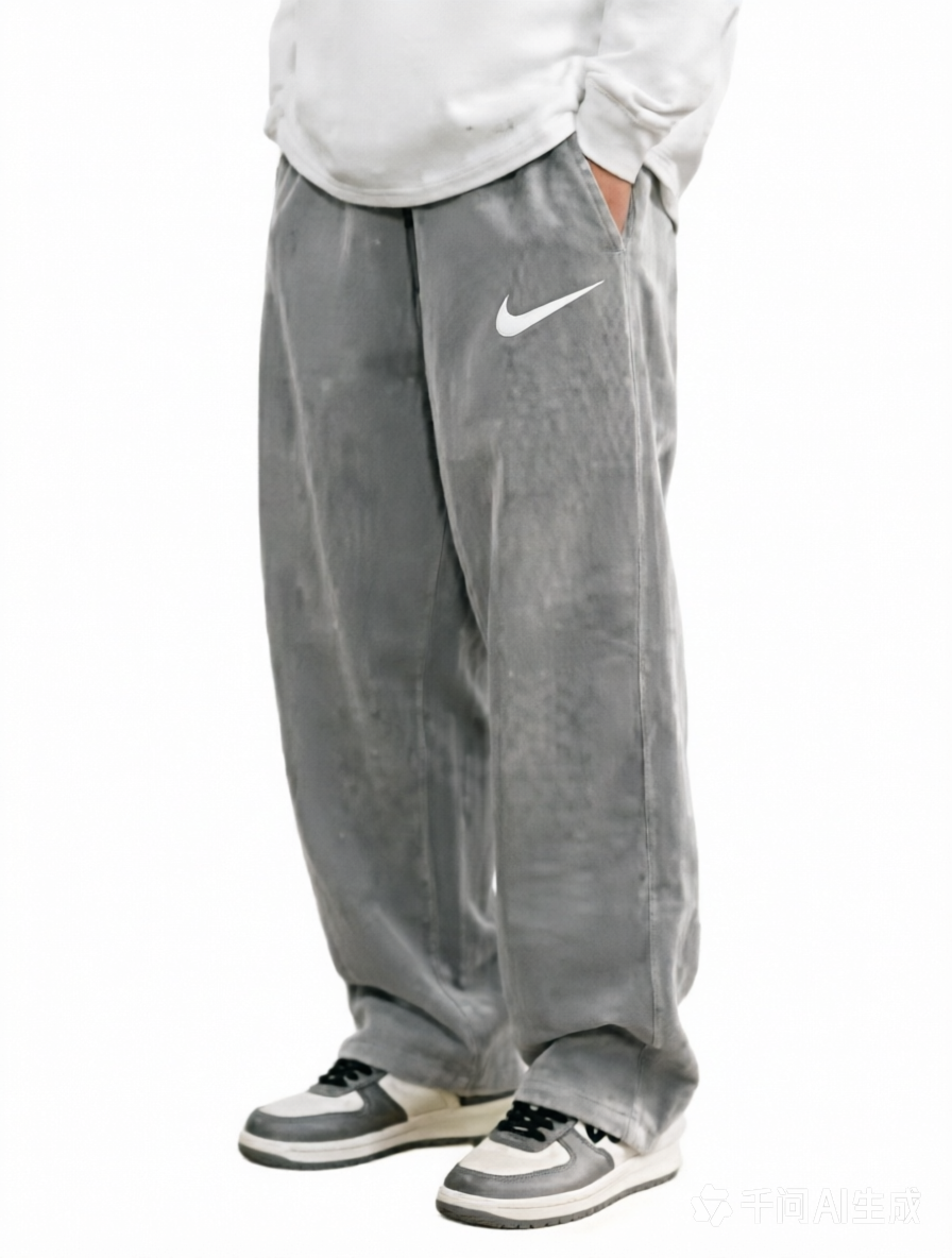 Stylish retro loose-fitting trousers