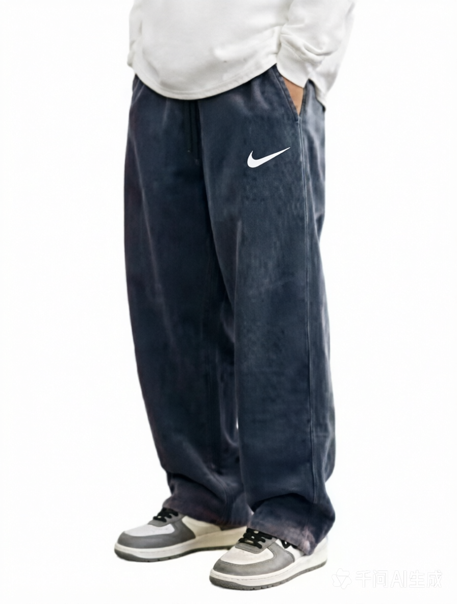 Stylish retro loose-fitting trousers