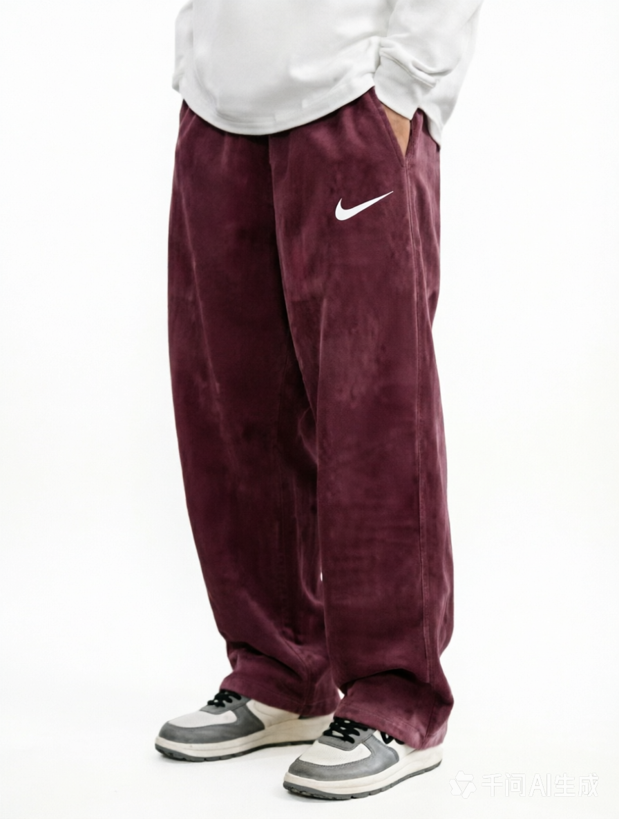 Stylish retro loose-fitting trousers