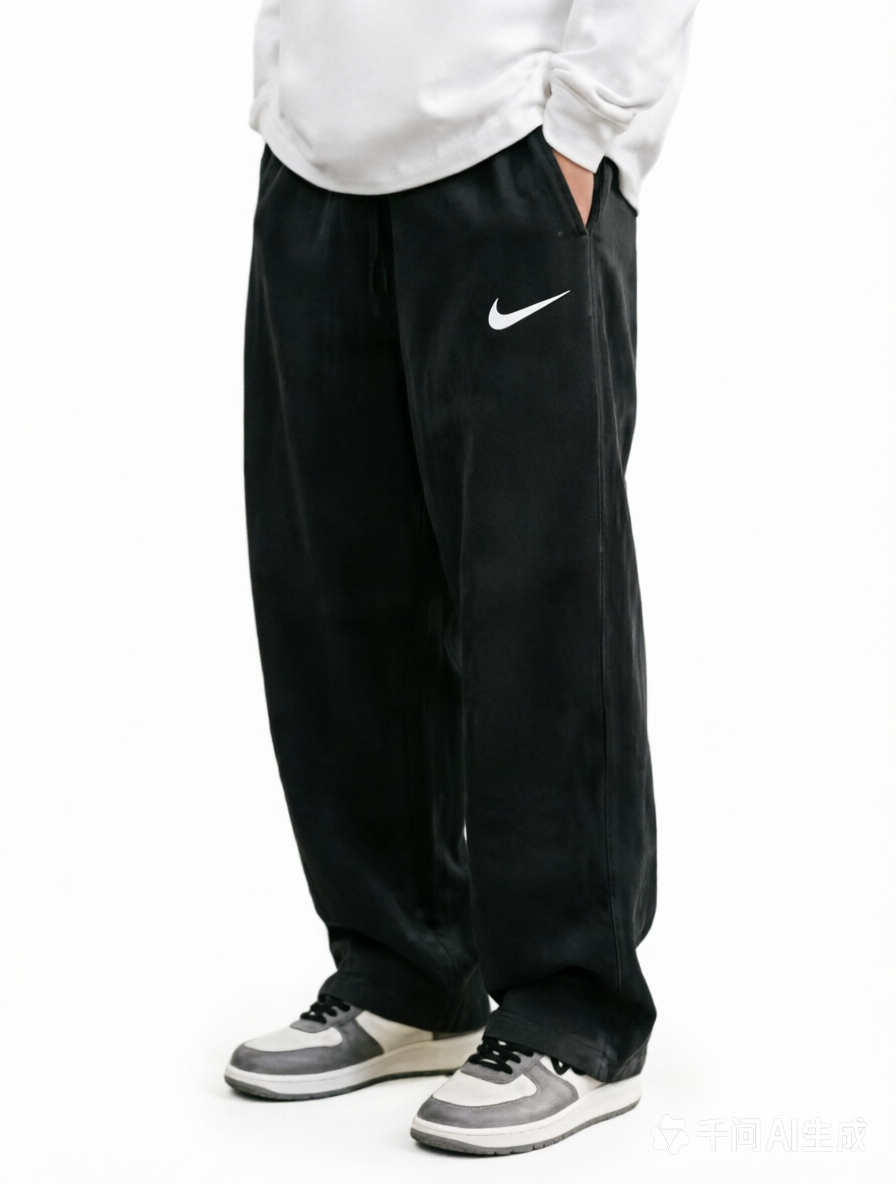 Stylish retro loose-fitting trousers