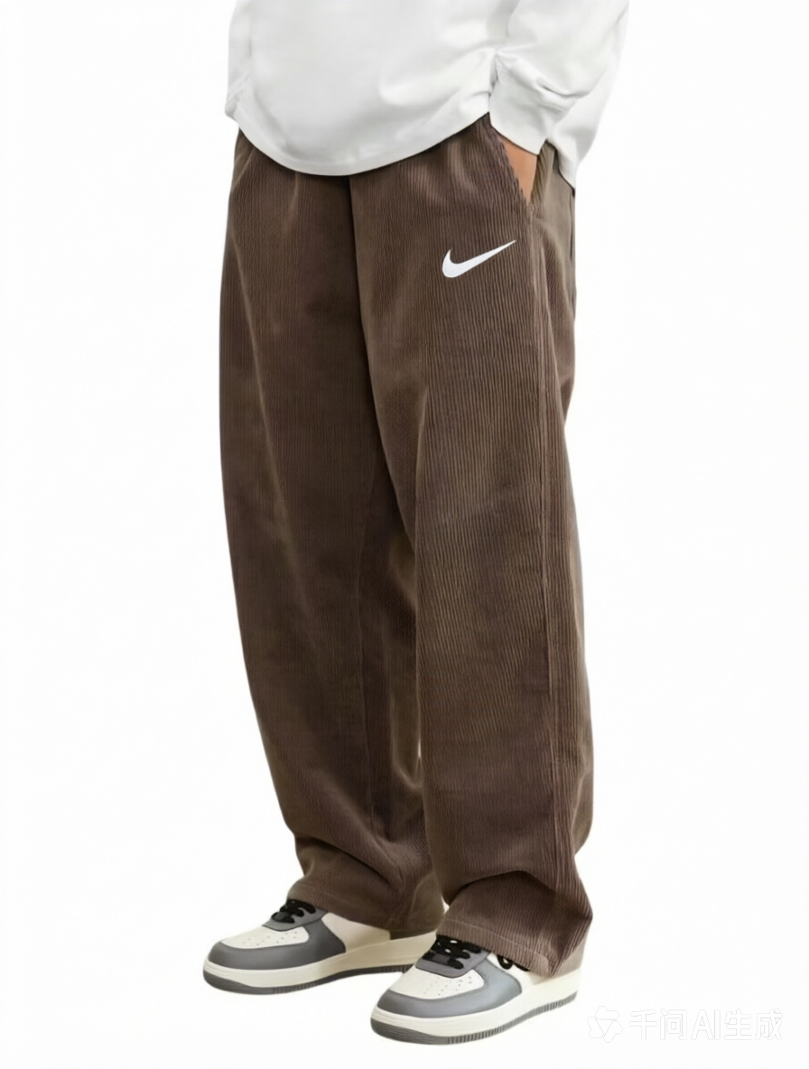 Stylish retro loose-fitting trousers