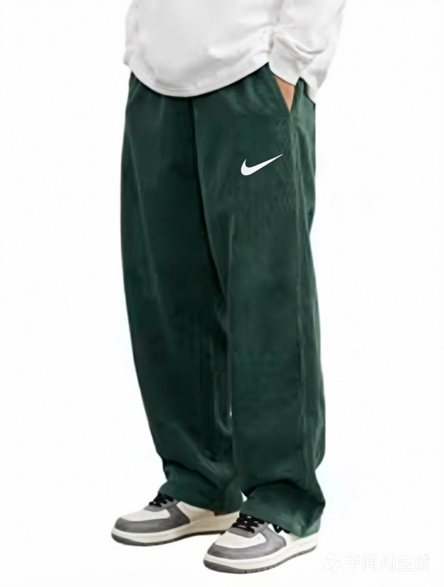 Stylish retro loose-fitting trousers