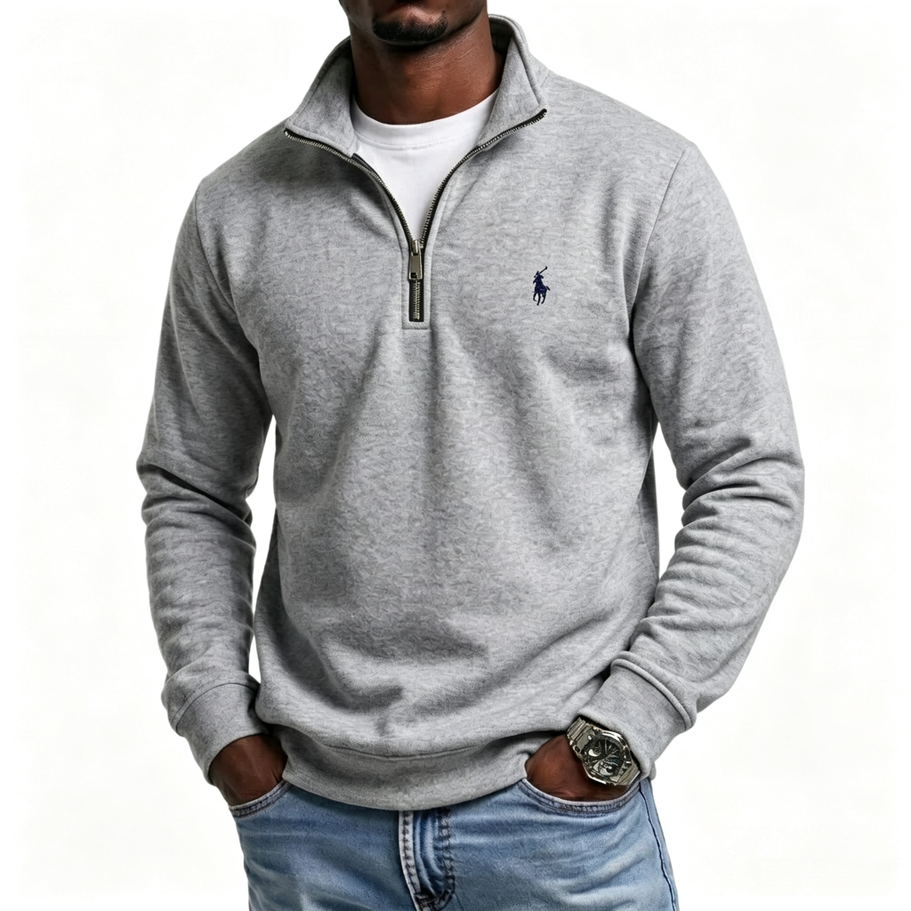 Half-zip casual pullover