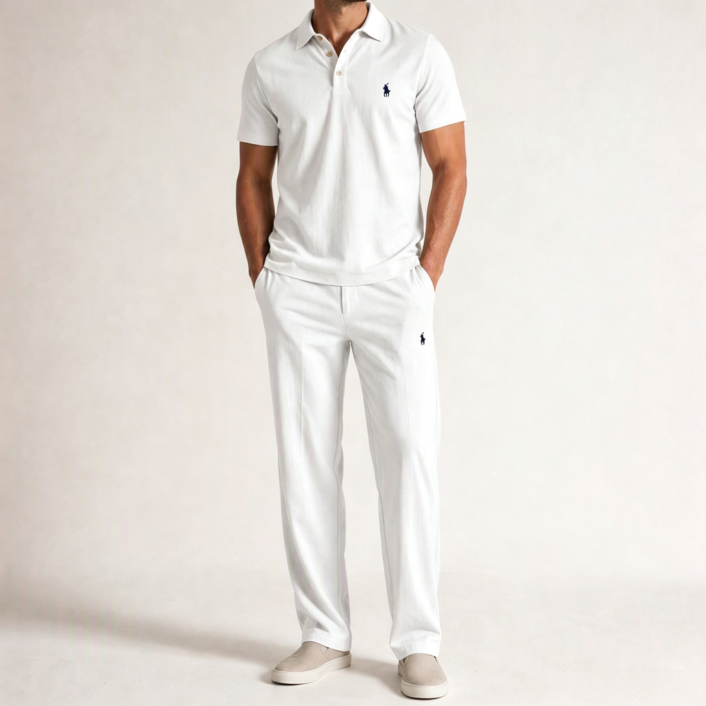 Men's Linen Two-Piece Set