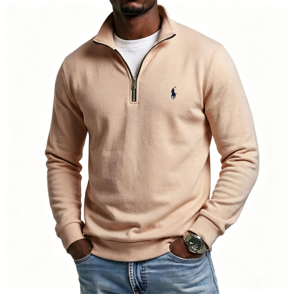 Half-zip casual pullover