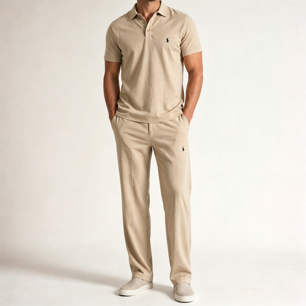 Men's Linen Two-Piece Set