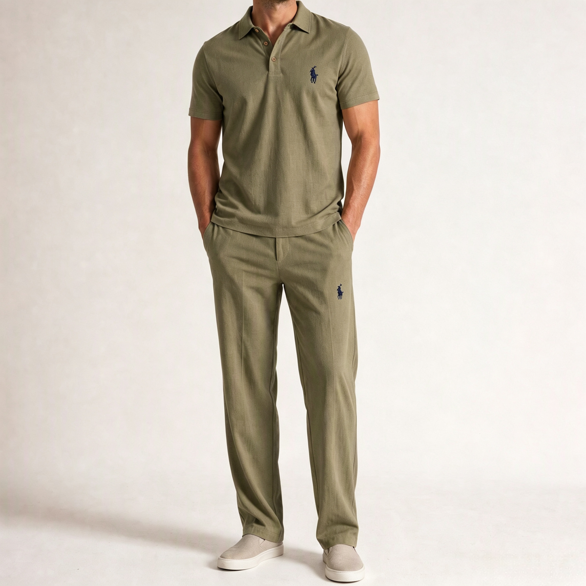 Men's Linen Two-Piece Set