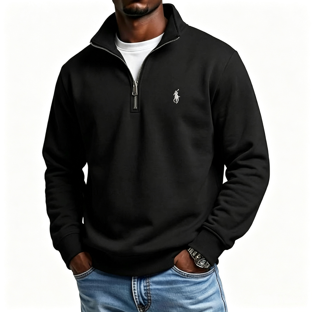 Half-zip casual pullover